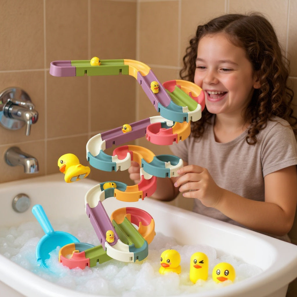 SplashRun | Duck Waterslide Bath Toy Toddler
