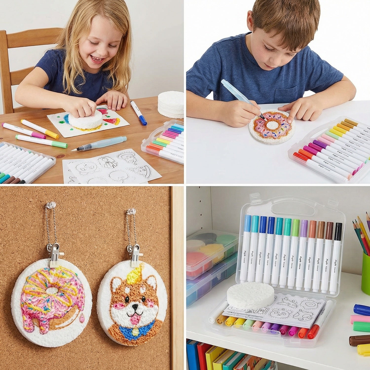 SpongeBloom Kids Sponge Painting Art Craft 2