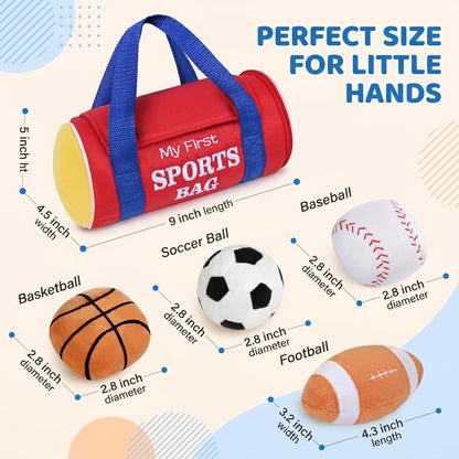 SportBudz Baby Plush Sports Toy Bag 2