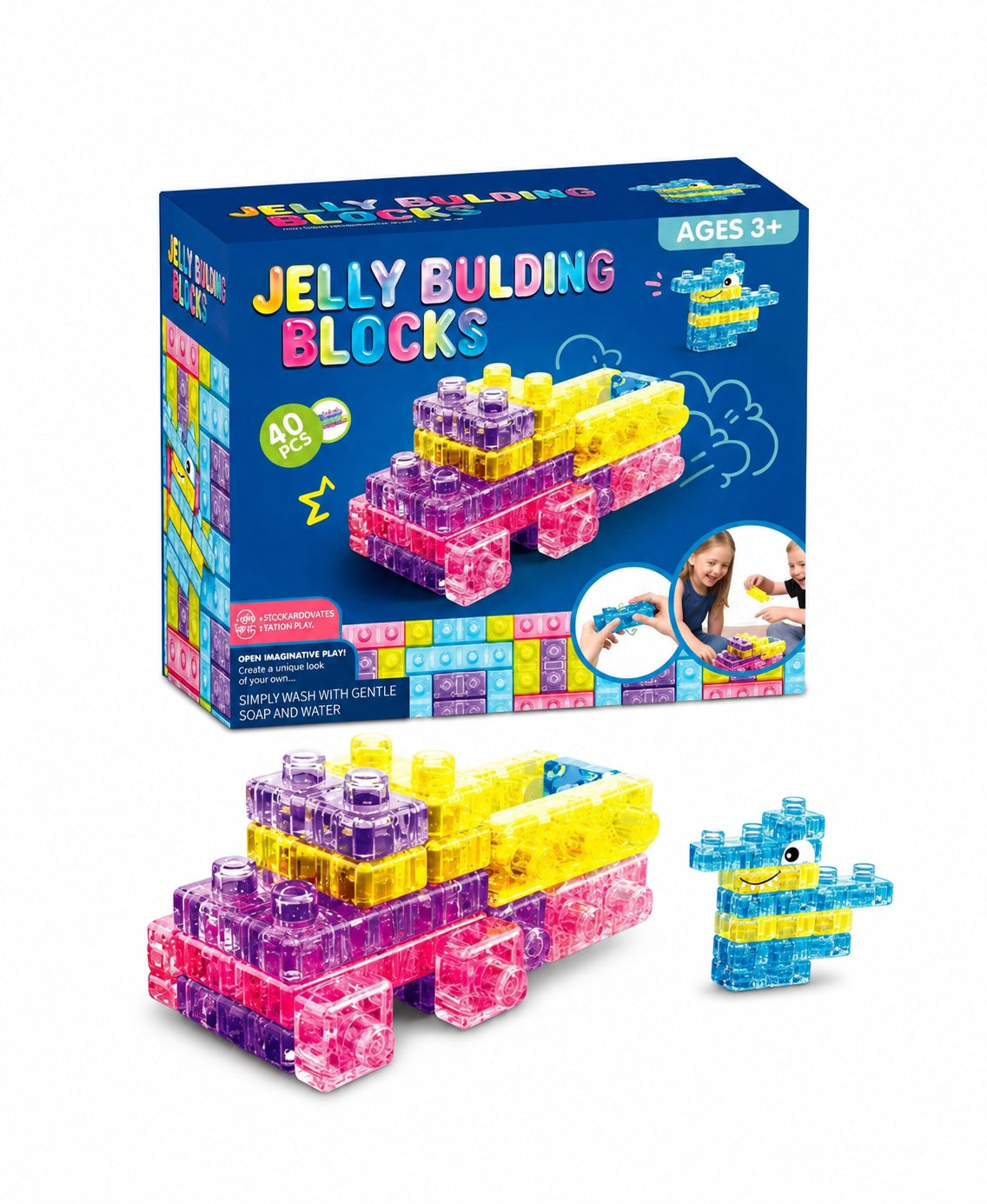 SquishBlox Soft Sensory Building Blocks Kids 1