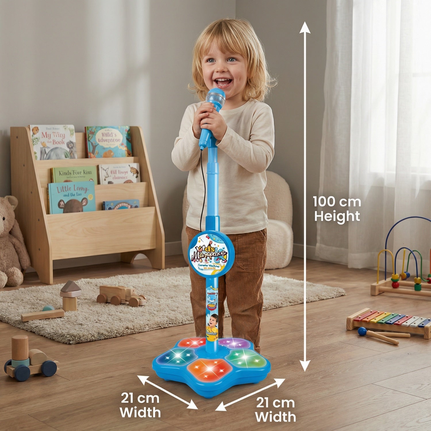 StarMicKidz Kids Karaoke Machine Microphone Stand 1