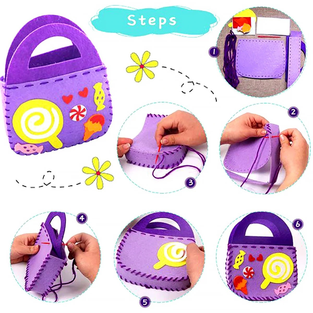 StitchSprout Kids Felt Sewing Kit DIY 1
