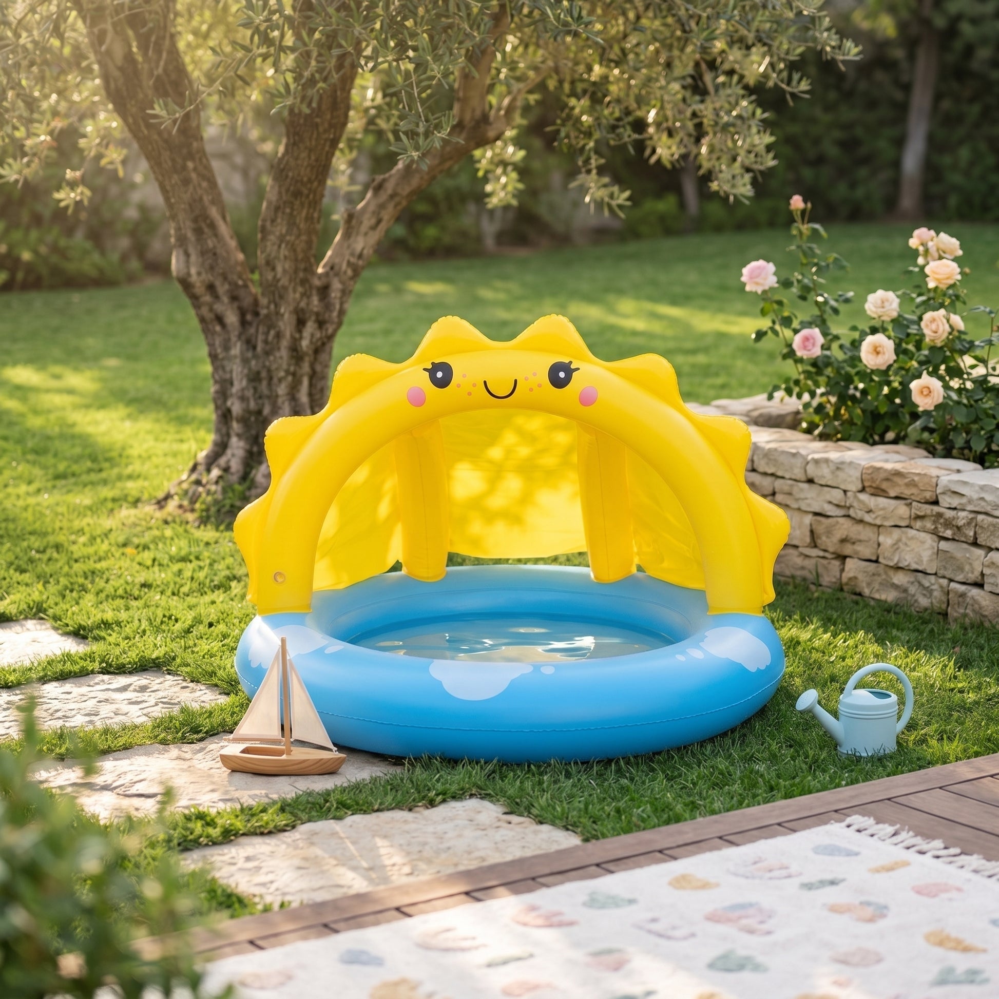 SunCabana Kids Inflatable Pool with Canopy 1