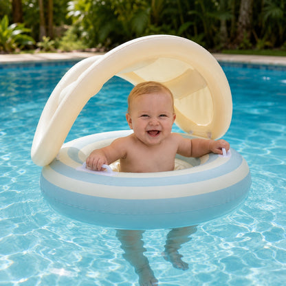 sunringz inflatable-baby-swim-ring-with-sun-canopy 5