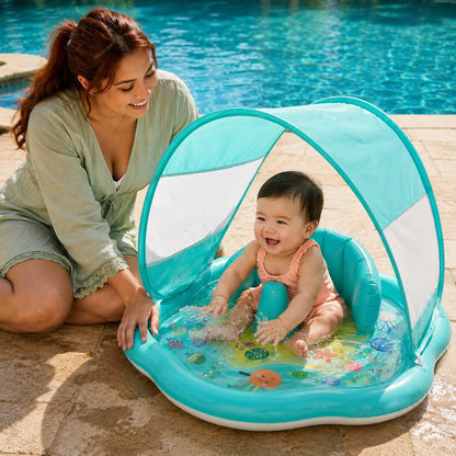 sunsplashpad baby-water-play-mat-with-canopy 1