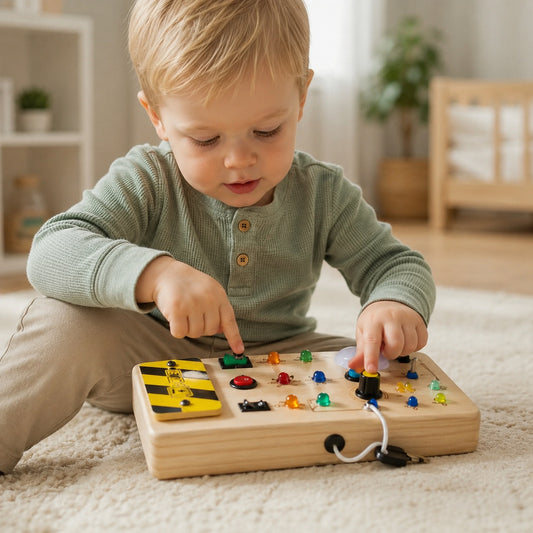 switchboard montessori-activity-board-for-toddlers 3