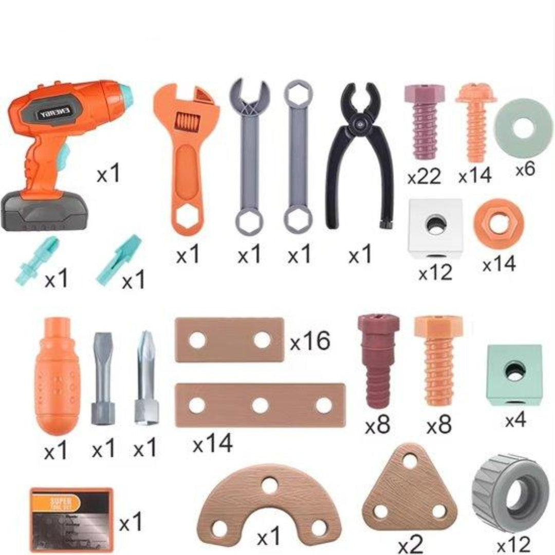 TinkerTots Kids Toy Tool Set Toddler 2