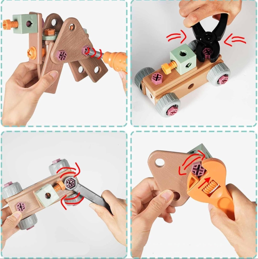 TinkerTots Kids Toy Tool Set Toddler 3