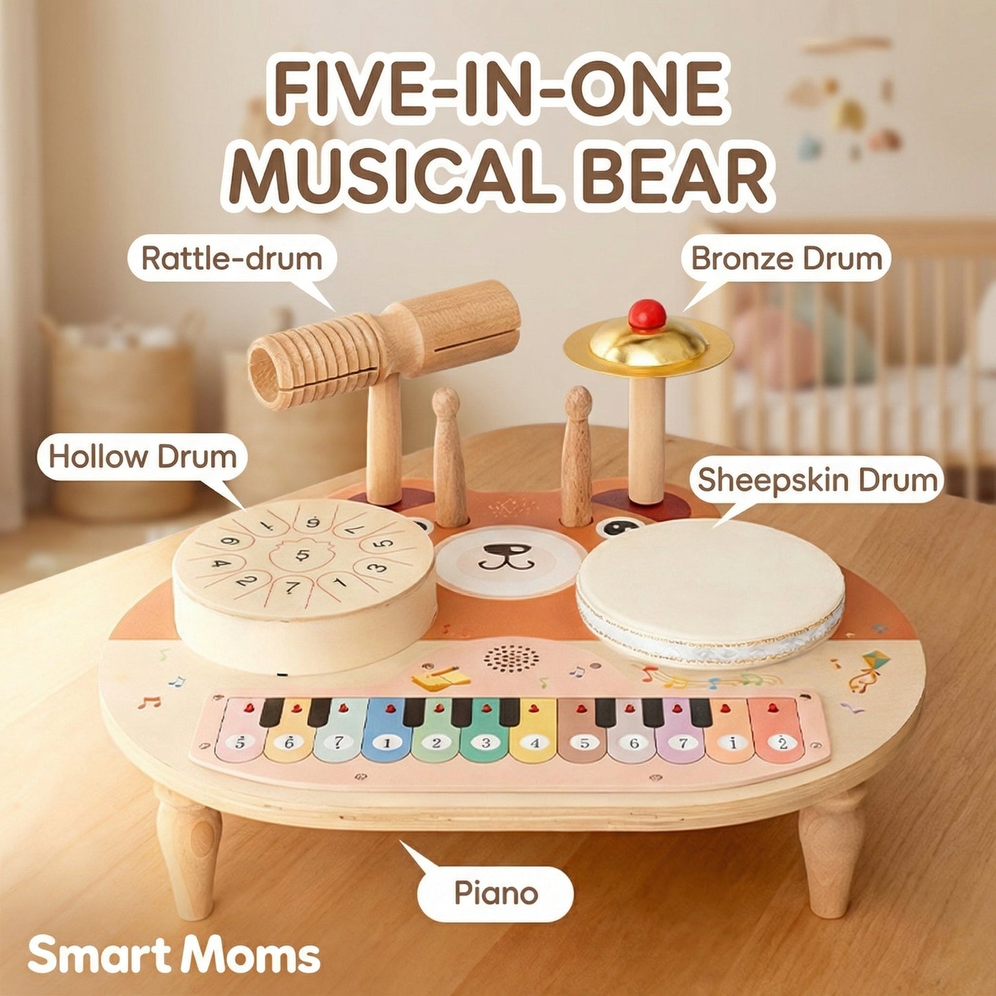 TuneTable Montessori Music Table Toddler 1