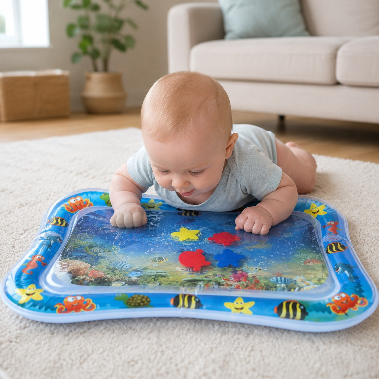 WaterWonder Baby Tummy Time Water Mat Scene 3