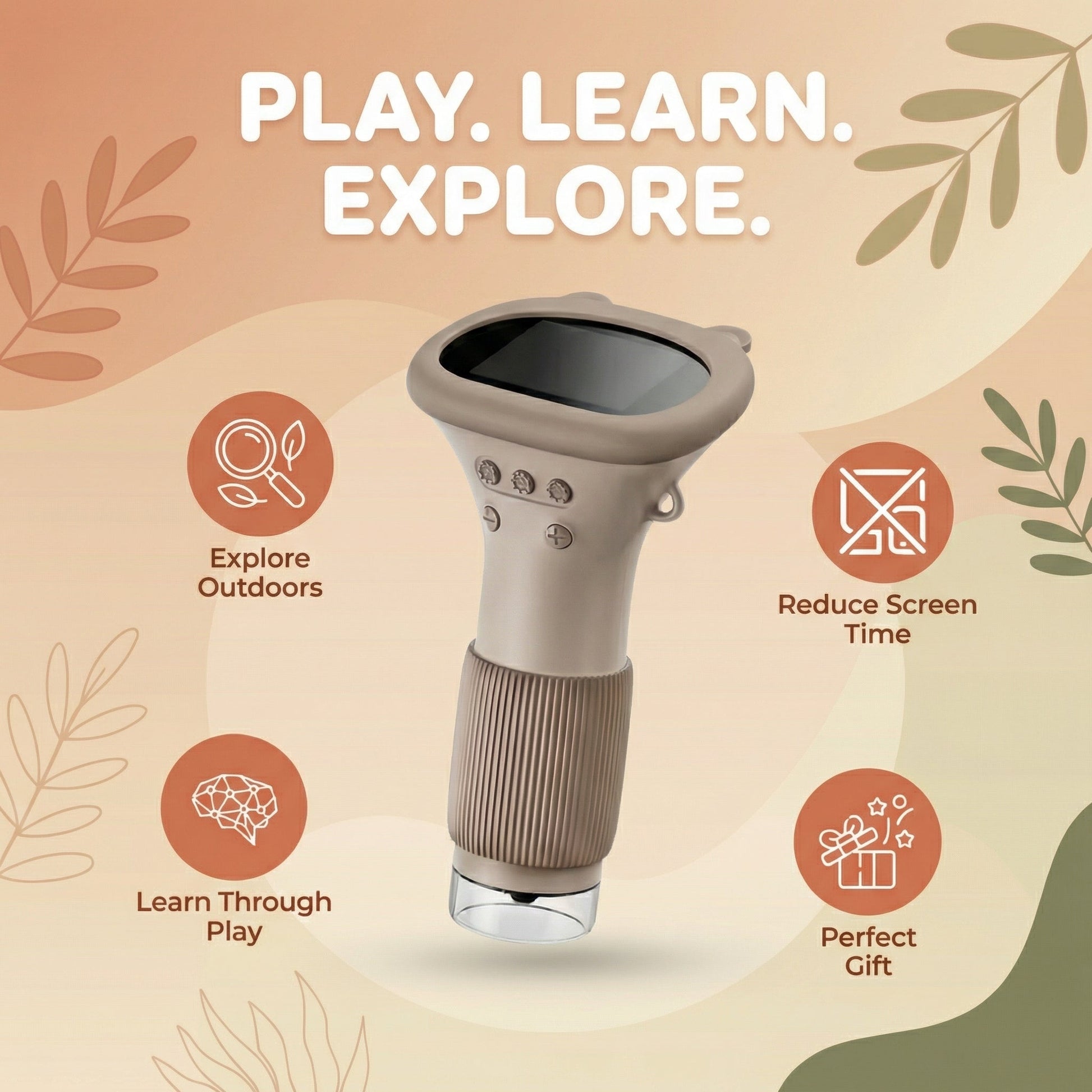 ZoomScope Kids Digital Microscope LED Screen 1