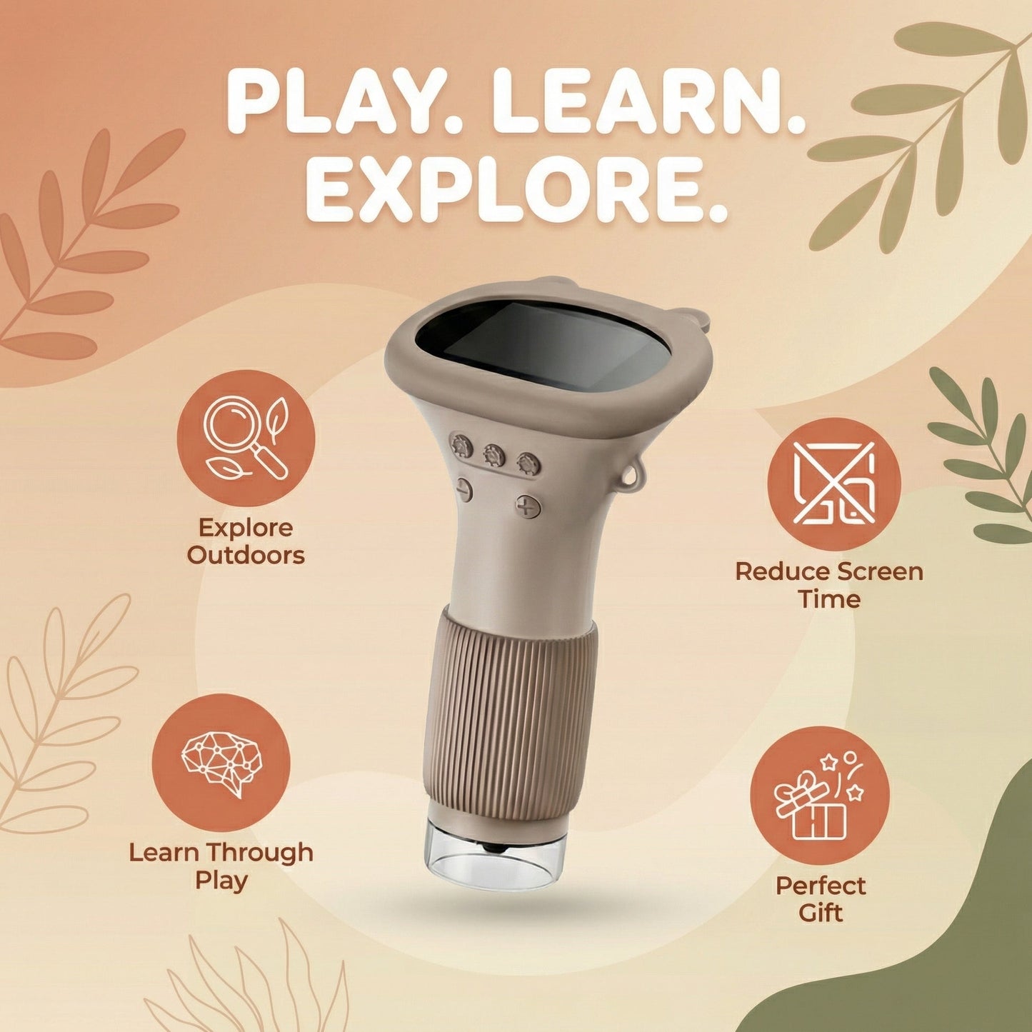 ZoomScope Kids Digital Microscope LED Screen 3